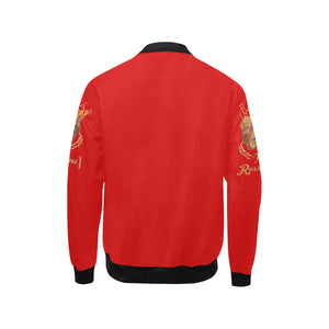 #MASKOFF# Red Kids' Bomber Jacket (Model H40)
