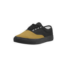 #Rossolini1# Tips Gold Aries Men's Canvas Shoes (Model 029)