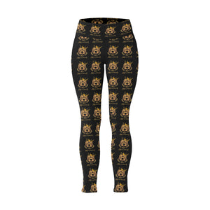 #Rossolini1# MaskOff Black Plus Size High Waist Leggings (Model L44)