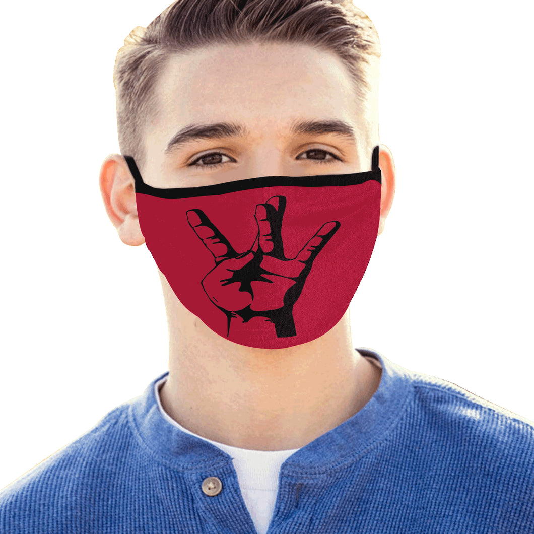 #STRAIGHT OUT OF THE WEST# Red Mouth Mask