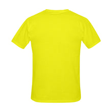 #MARKEDFORLIFE# Blue Paw Yellow Men's T-Shirt