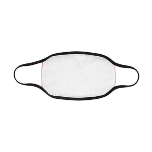 #BULLDOGS FOR LIFE# White Writing Mouth Mask in One Piece (2 Filters Included) (Model M02)