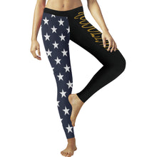 #Rossolini1# TheName Blue Back Stars Low Rise Leggings (Invisible Stitch) (Model L05)