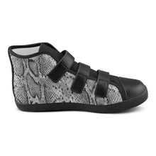 #Rossolini1# SnakeSkin IMG Velcro High Top Canvas Kid's Shoes (Model 015)