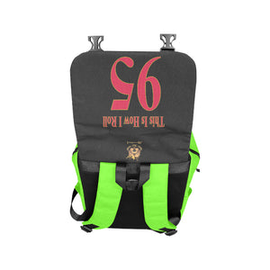 #This Is How I Roll# 95 Red/Gold Casual Shoulders Backpack (Model 1623)