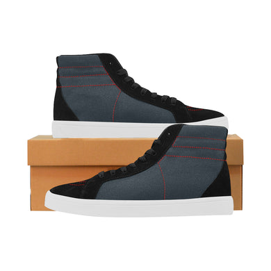 #Rossolini1# Navy Blue Capricorn High Top Casual Shoes for Women (Model 037)