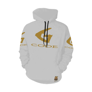 #Rossolini1# G-CODE Light Gray Hoodie for Women (Model H13)