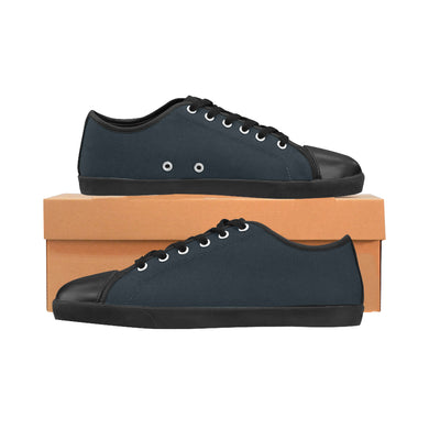 #Rossolini1# Navy Blue Canvas Shoes for Women/Large Size (Model 016)