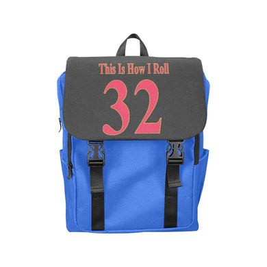 #This Is How I Roll# 32 Red/Gold Casual Shoulders Backpack (Model 1623)