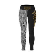 #Rossolini1# TheName SnakeSkin IMG Plus Size High Waist Leggings (Model L44)