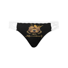 #MASK OFF# White Women's Lace Panty (Model L41)