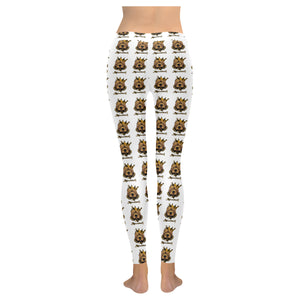 #Rossolini1# White Low Rise Leggings (Invisible Stitch) (Model L05)