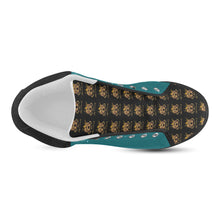 #Rossolini1# TimeLess Kelly Green Women's Chukka Canvas Shoes (Model 003)