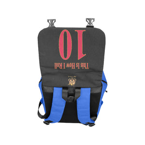 #This Is How I Roll# 10 Red/Gold Casual Shoulders Backpack (Model 1623)
