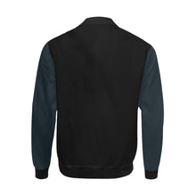 #Rossolini1# In Your Face Navy Blue Bomber Jacket for Men (Model H31)