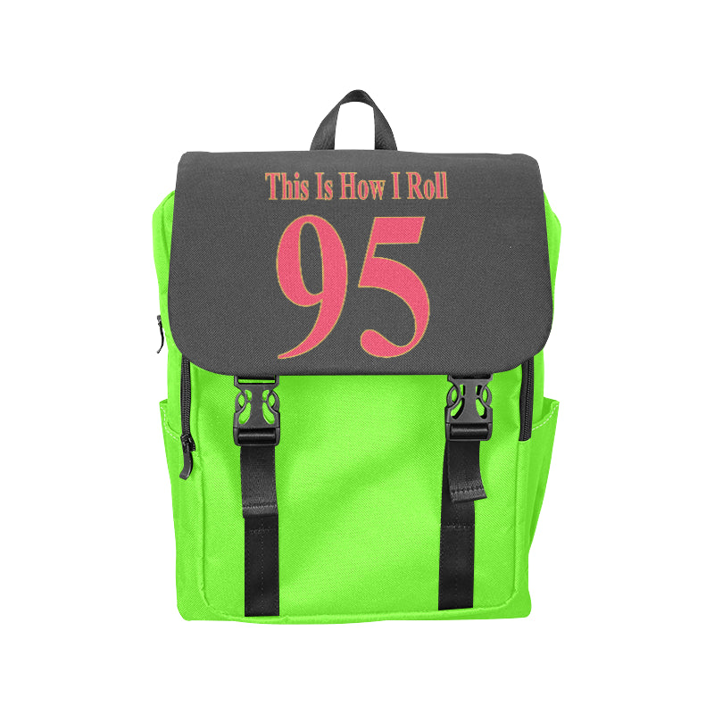 #This Is How I Roll# 95 Red/Gold Casual Shoulders Backpack (Model 1623)