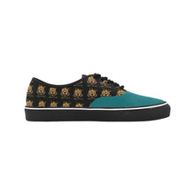 #Rossolini1# Kelly Green Classic Women's Canvas Low Top Shoes/Large (Model E001-4)