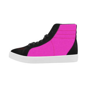 #Rossolini1# Hot Pink Capricorn High Top Casual Shoes for Women (Model 037)