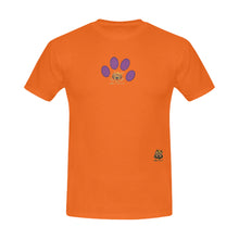 #MARKED FOR LIFE# Purple Paw Orange Men's T-Shirt
