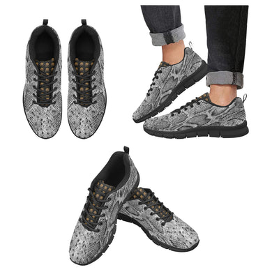 #Rossolini1# TimeLess SnakeSkin IMG Men's Breathable Running Shoes (Model 055)