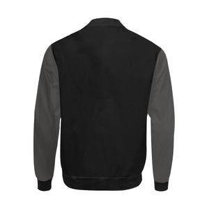#Rossolini1# In Your Face Asphalt Bomber Jacket for Men (Model H31)