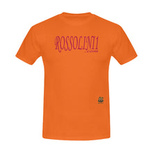 #Rossolini1.com# Red Writing Orange Men's T-Shirt