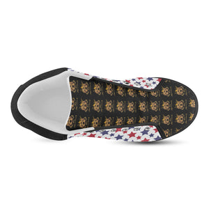 #Rossolini1# TimeLess Stars Men's Chukka Canvas Shoes (Model 003)