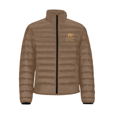 #Rossolini1# Brown Stand Collar Padded Jacket (Model H41)