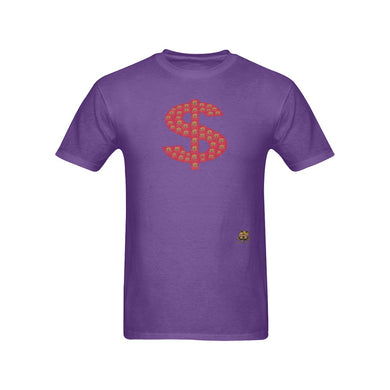 #Rossolini1# Red Money Sign Purple T-Shirt