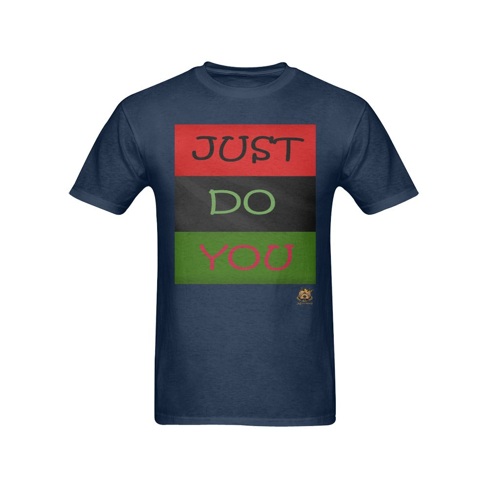 #Rossolini1# JUST DO YOU Navy Blue Men's T-Shirt in USA Size (Front Printing Only)