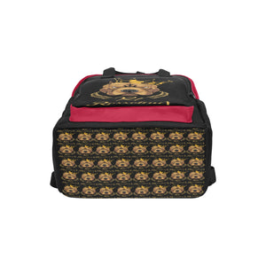 #Rossolini1# Black/Red Twin Handle Backpack (Model 1732)