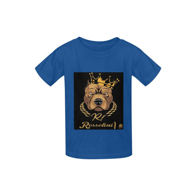 #Rossolini1# Logo Blue Kid's  Classic T-shirt (Model T22)