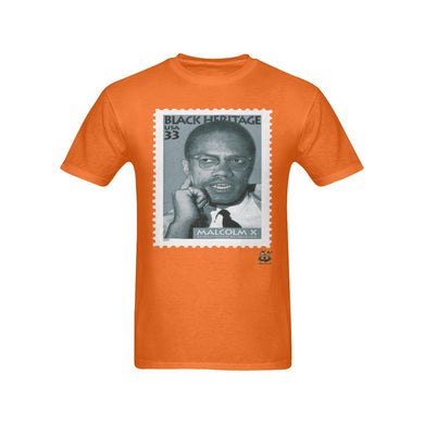 #Stamped# Malcoln X Orange T-Shirt