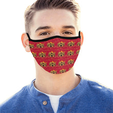 #Rossolini1# Red Mouth Mask (2 Filters Included) (Non-medical Products)