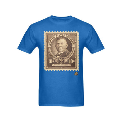#Stamped# Booker T Washington Blue T-Shirt