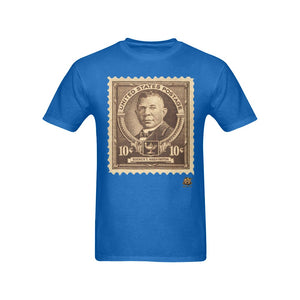 #Stamped# Booker T Washington Blue T-Shirt