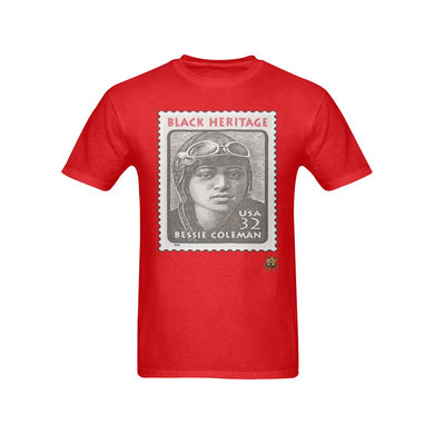#Stamped# Bessie Coleman Red T-Shirt