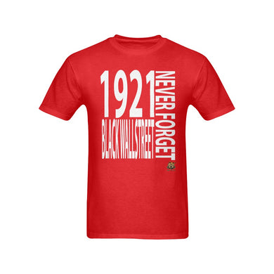 #NEVERFORGET# Black Wall Street 1921 Men's Red T-Shirt