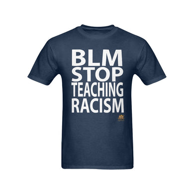 #BLM# Stop Teaching Racism Navy Blue T-Shirt