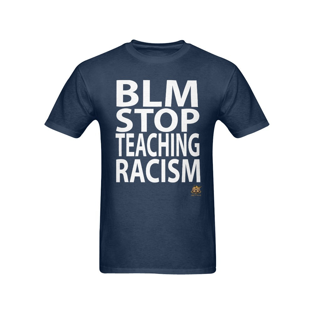 #BLM# Stop Teaching Racism Navy Blue T-Shirt