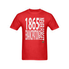 #NEVERFORGET# Emancipation 1865 Men's Red T-Shirt