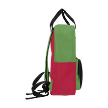 #Rossolini1# Black Lives Matter Red/Green 2 Twin Handle Backpack (Model 1732)