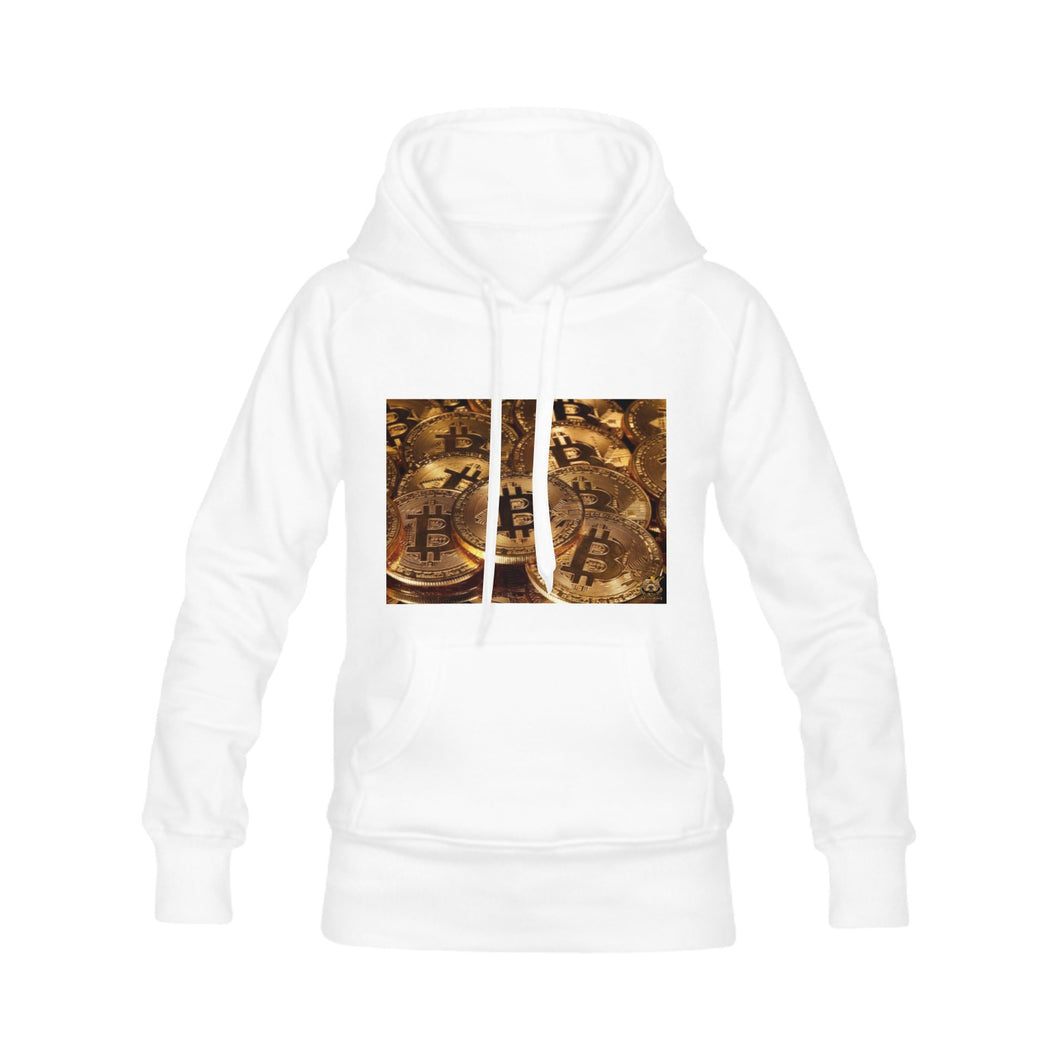 #Crypto Life# White Hoodies (Model H10)
