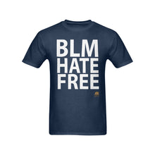 #BLM# HATE FREE Navy Blue T-Shirt