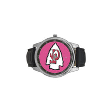 #Rossolini1# KC Hot Pink Leather Strap Large Dial Watch(Model 213)
