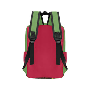 #Rossolini1# Black Lives Matter Red/Green 2 Twin Handle Backpack (Model 1732)