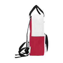 #Rossolini1# Red/White 2 Twin Handle Backpack (Model 1732)