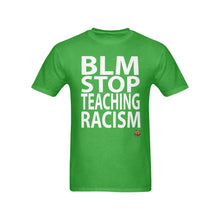 #BLM# Stop Teaching Racism Green T-Shirt