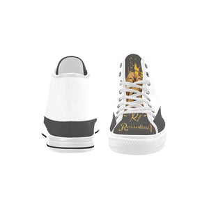 #Rossolini1# Flavor White/Asphalt Vancouver H Women's Canvas Shoes (1013-1)