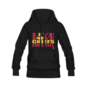 #Rossolini1# Live Love Chiefs Football Black Hoodies (Model H10)